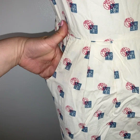 Anthropologie Cream Halter Sheath Midi Dress - Picture 10 of 14